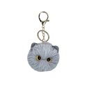 Pendente de chaves com gato de peluche Tamanho universal Anel de metal para chaves Chaveiro fofinho para mochila 6