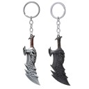 Pendente de Chaves God of War 4 Kratos Axe Demon 3 x 8,5 cm Chaveiro de Jogo em Metal Decoração para Mochila 1