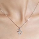 Pendente de Prata para Senhora Coração J1224 2