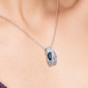 Pendente feminino com zircão 6