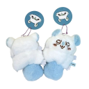 Pendente in peluche anime animale 13 cm Giocattolo mini carino per zaino Portachiavi con orecchie Decorazione per fan di anime Accessorio stiloso 2