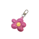 Pendente para chaves 5 cm Motivo floral Liga de metal Argola metálica Decoração adorável para chaves Mochila Bolsa Presente 11