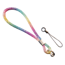 Pendente scintillante in pietre per cellulare o chiavi Decorazione elegante per telefono Portachiavi alla moda con cristalli Decorazione per borsa e chiavi 7