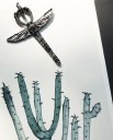 Pendentif croix avec ailes 3