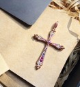 Pendentif croix pour femme D629 4
