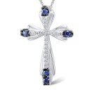 Pendentif croix pour femmes D730 1
