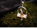 Pendentif en argent pour femme Lapin sur balançoire 6