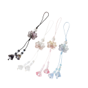 Pendentif en perles avec lotus Résine Décoration pour clés sac à main sac à dos Symbole spirituel accessoire de mode 1