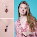 Pendentif en pierre précieuse rouge 2