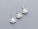 Pendentif féminin avec fleur 4