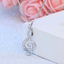 Pendentif Femme Clé de Sol 4