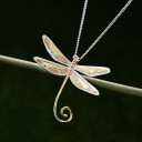 Pendentif femme libellule D795 1