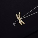 Pendentif femme libellule D795 3
