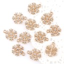 Pendentif flocon de neige 10 pcs 3