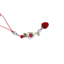 Pendentif Fraise pour Téléphone Pendentif Décoratif pour Clés avec Perles et Fleur Chaîne de Fruits Mignonne pour Mobile Sac à Main 4