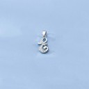 Pendentif pour femme avec lettre de l'alphabet 8