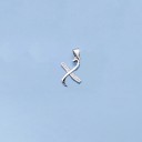 Pendentif pour femme avec lettre de l'alphabet 27