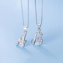 Pendentif pour femme avec lettre de l'alphabet 3