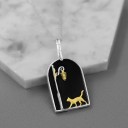 Pendentif pour femme avec un chat 2