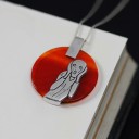 Pendentif rond pour femme D790 2