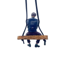 Pendentiv auto Joker pe sfoară din piele de bovină Decorare suspendată stilată pentru oglinda retrovizoare Accesoriu original pentru interiorul 3