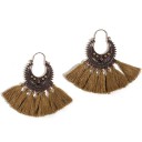 Pendientes colgantes con borlas para mujer G417 3