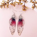 Pendientes colgantes de alas para mujer 26