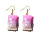 Pendientes colgantes de caramelo para mujer 9