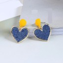 Pendientes colgantes de corazón para mujer G1353 4