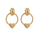 Pendientes colgantes de corazón para mujer G1354 1
