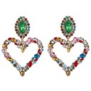 Pendientes colgantes de corazón para mujer G524 4