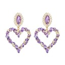Pendientes colgantes de corazón para mujer G524 5