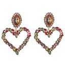 Pendientes colgantes de corazón para mujer G524 6