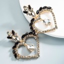 Pendientes colgantes de corazón para mujer G524 8