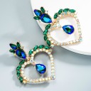 Pendientes colgantes de corazón para mujer G524 9