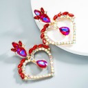 Pendientes colgantes de corazón para mujer G524 11