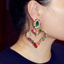Pendientes colgantes de corazón para mujer G524 2