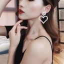 Pendientes colgantes de corazón para mujer 2