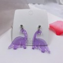 Pendientes colgantes de dinosaurio para mujer 1