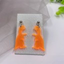 Pendientes colgantes de dinosaurio para mujer 8