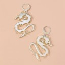 Pendientes colgantes de dragón para mujer 5