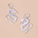 Pendientes colgantes de dragón para mujer 6