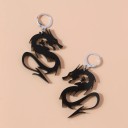 Pendientes colgantes de dragón para mujer 3