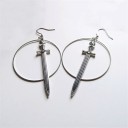 Pendientes colgantes de espada para mujer G596 11