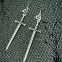 Pendientes colgantes de espada para mujer G596 13