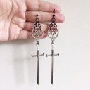 Pendientes colgantes de espada para mujer G596 17