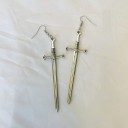 Pendientes colgantes de espada para mujer G596 3