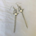 Pendientes colgantes de espada para mujer G596 4