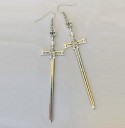 Pendientes colgantes de espada para mujer G596 5
