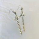 Pendientes colgantes de espada para mujer G596 6